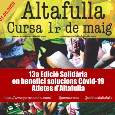 Atletes d’Altafulla impulsa el repte solidari ‘Cursa 1r Maig Indoor’