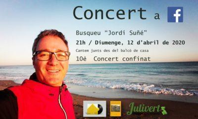 El desè ‘Concert confinat’ de Jordi Suñé serà diumenge i estrenarà videoclip