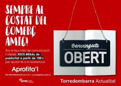 Torredembarra Actualitat se suma a la campanya ‘Sempre al costat del comerç amic’