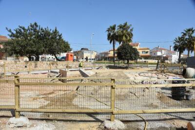 Recta final de la construcció del parc del carrer Lleida després de més de cinc mesos d’obres