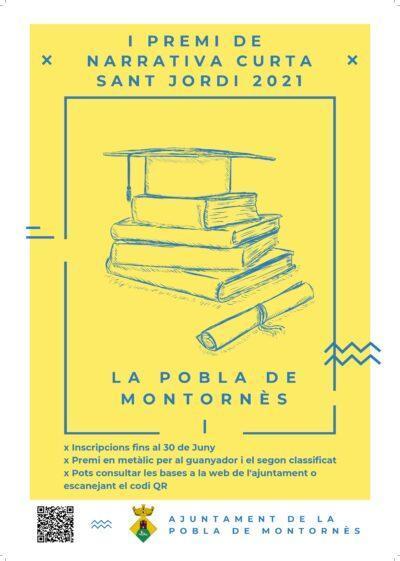 Convocat el I Premi de Narrativa Curta Sant Jordi a la Pobla de Montornès