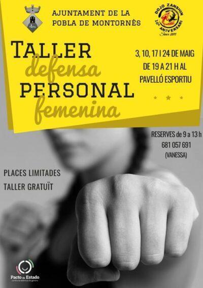 La Pobla organitza tallers d’iniciació en defensa personal femenina aquest mes de maig