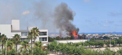 Estabilitzat l’incendi que s’ha produït a prop de l’Institut Torredembarra