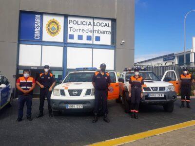 Un equip de Protecció Civil de Torredembarra es desplaça a Alcanar per a treballar en l’emergència