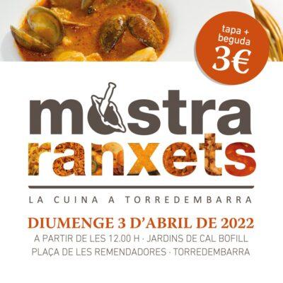 El pròxim 3 d’abril arriba una nova edició de la Mostra ‘Ranxets, la cuina a Torredembarra’ 