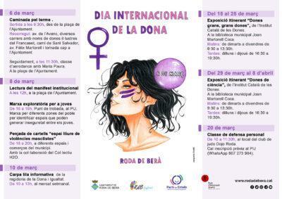 Roda de Berà commemorarà el Dia Internacional de la Dona