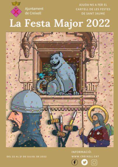 Concurs de cartells per a la Festa Major de Sant Jaume 2022 de Creixell