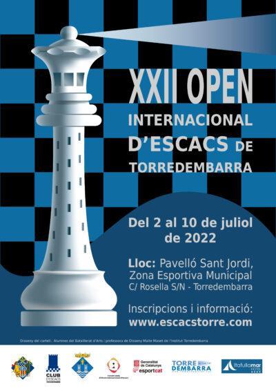 Alumnes del Batxillerat d’Arts de l’Institut Torredembarra, autors del cartell de l’Open Internacional d’Escacs 2022