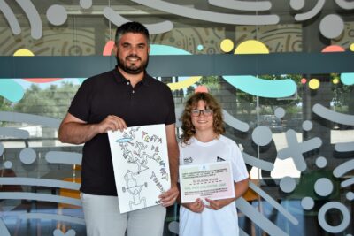 L’alumne de l’Escola l’Antina Ïu Olària guanya el concurs del cartell de la Festa de l’Esport de Torredembarra