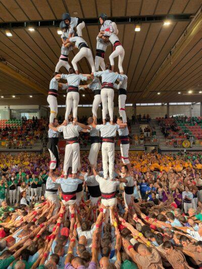 Els Nois de la Torre i els Castellers de Berga s’emporten el primer premi ex aequo de la jornada de Torredembarra del Concurs de Castells