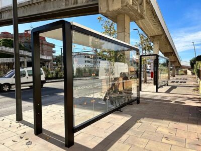 Les parades d’autobús del passeig Miramar finalment tenen les marquesines