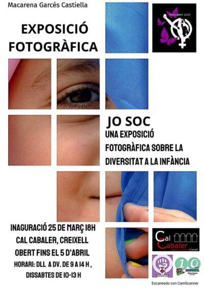 Exposició fotogràfica ‘Jo sóc’ a partir del 25 de març a Creixell