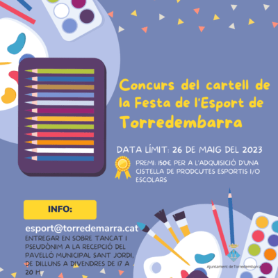 Convoquen el concurs per al disseny del cartell de la Festa de l’Esport de Torredembarra d’enguany