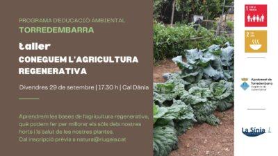 Taller sobre agricultura regenerativa el 29 de setembre a Cal Dània