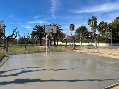 S’inicien les obres per millorar la pista de bàsquet de Marítima Sud