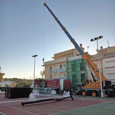 La Pobla de Montornès comença la construcció de la primera pista de pàdel