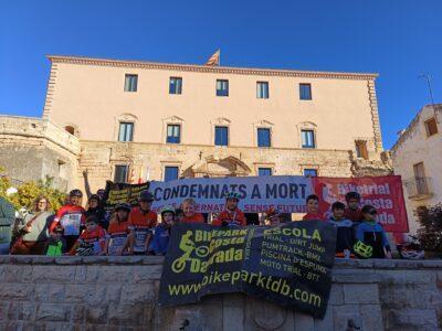 El Bikepark Costa Daurada Torredembarra aprofita la Bicicletada popular per protestar davant del seu risc de desaparició