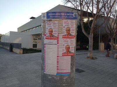 Apareixen (i desapareixen) cartells demanant la dimissió d’Eduard Rovira