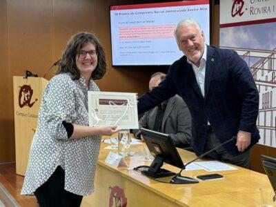 La torrenca Cristina Jacas i guanya la 3a edició dels Premis de Compromís Social Immaculada Sastre Miró