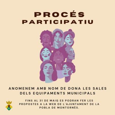 Procés participatiu a la Pobla per anomenar sales d’equipaments municipals amb noms de dones