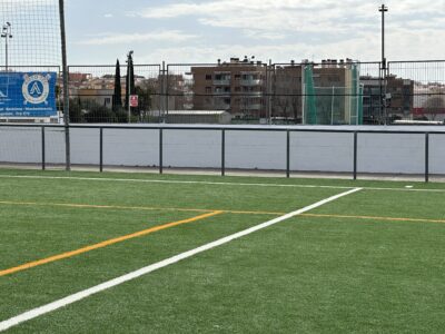 Millores al camp de futbol i a la sala polivalent del Pavelló Municipal Sant Jordi