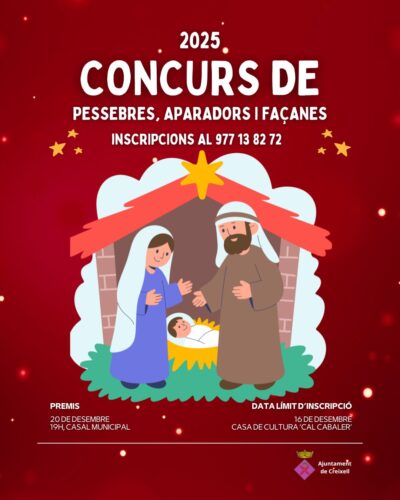 Creixell convoca una nova edició del Concurs de Pessebres, Aparadors i Façanes de Nadal 2025