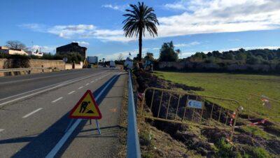 S’inicien les obres d’instal·lació d’enllumenat al tram del carril bici entre Altafulla i Torredembarra