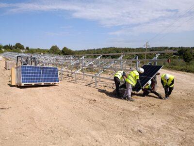 Estabanell inicia al Catllar la instal·lació del primer panell solar al Tarragonès amb una inversió de 2,7 milions d’euros