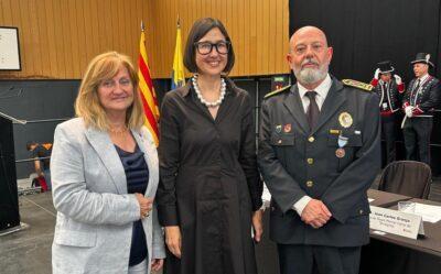 El cap de la Policia Local de Creixell rep una condecoració el Dia de les Esquadres