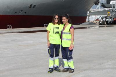 Dones del Port: Débora Castro i Yolanda Fuentes, estibadores