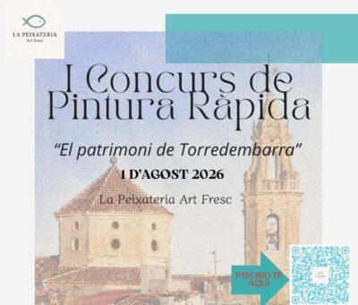 Torredembarra acollirà l’1 d’agost el I Concurs de Pintura Ràpida dedicat al patrimoni local