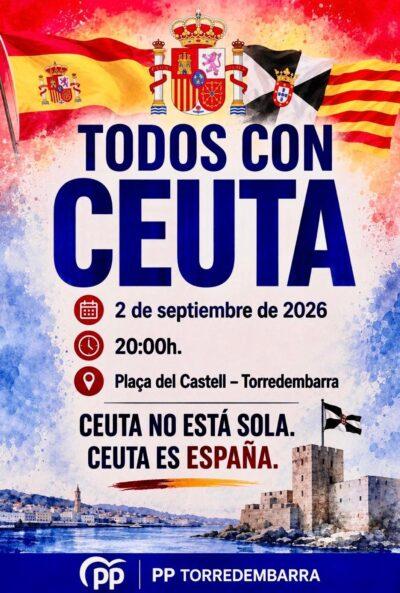 El PP de Torredembarra convoca el 2 de setembre un acte de suport a Ceuta