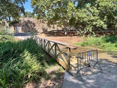 El Catllar compta amb un nou pont per a vianants sobre el riu Gaià